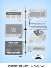 Timeline design template