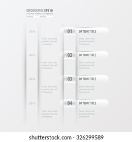timeline design  white color