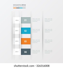 timeline design design   yellow, blue, pink color