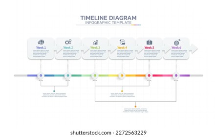 timeline diagram infographic steps template background 