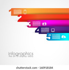 Timeline to display your data in order with Infographic elements technology icons,  graphs,world map and so on. Ideal for statistic data display.