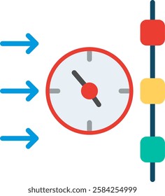 Timeline Flat Illustration Vector Design