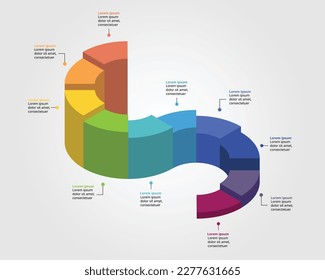 timeline graph chart template for infographic for presentation for 10 element