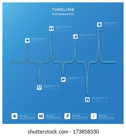 Timeline Health And Medical Infographic Design Template