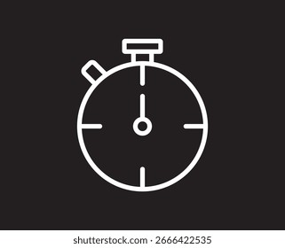 Diseño de icono de línea de tiempo. conjunto de iconos de Vector de línea de trazo simple. Conjunto de Ilustración vectorial de iconos de línea de tiempo pasado. Media hora icono Vector editable. conjunto de Vectores negros
