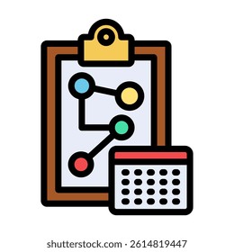 Timeline Icon Element For Design