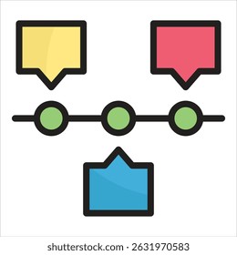 Elemento De Ícone Da Linha Do Tempo Para Design
