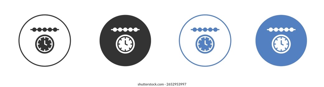 Diseños gráficos de logotipo de icono de línea de tiempo