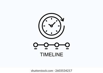 Timeline Icon Or Logo Isolated Illustration