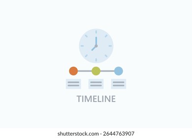Icono De Línea De Tiempo O Ilustración Aislada De Logotipo