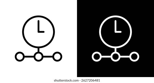 Timeline icon. Logotype vector set