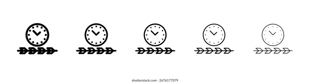 Timeline icon for mobile concept and web design.