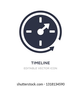 timeline icon on white background. Simple element illustration from Social media marketing concept. timeline icon symbol design.