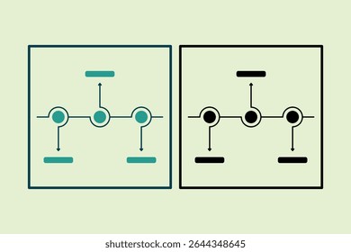 Timeline icon. icon related to UI elements. suitable for web site, app, user interfaces,element, printable etc. solid icon style. simple vector design editable