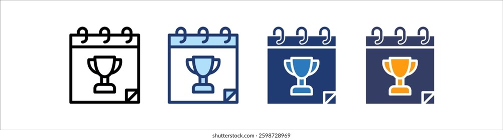 Timeline Icon Set Multiple Style Collection
