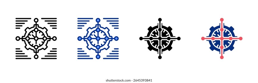 Timeline icon sheet multiple style collection