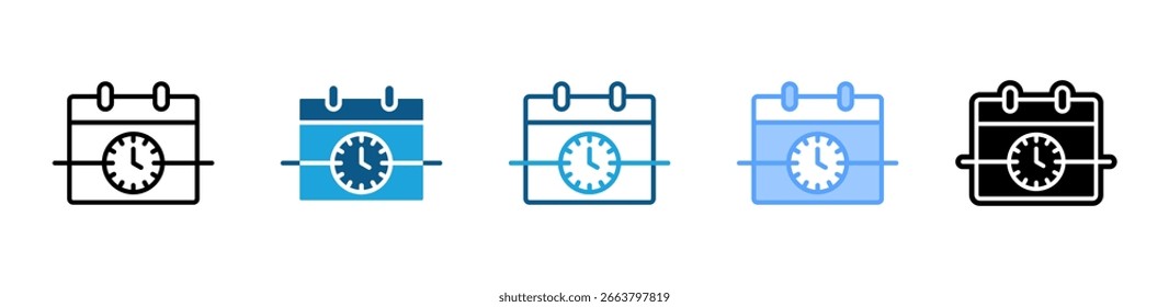 Timeline icon sheet multiple style collection