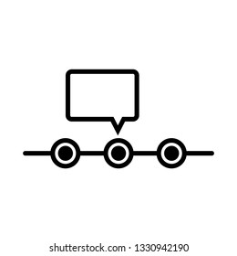 Timeline Icon, vector