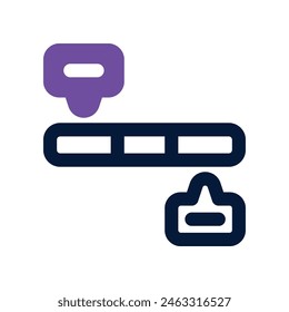 timeline icon. vector dual tone icon for your website, mobile, presentation, and logo design.