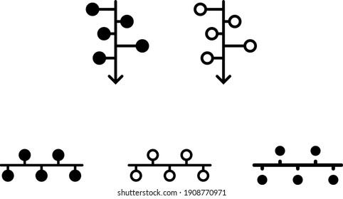 Timeline Icon , vector illustration