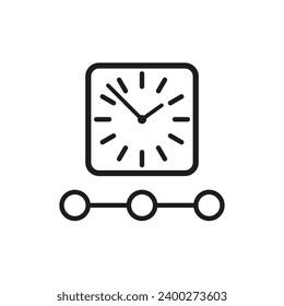 Timeline icon. Vector illustration. EPS 10.