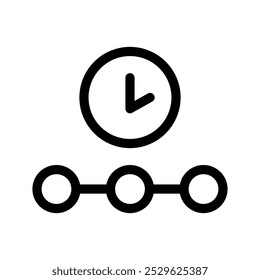 Timeline Icon Vector Symbol Design Illustration