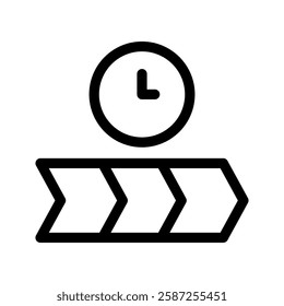 Timeline Icon Vector Symbol Design Illustration