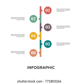 timeline info graphic Circle chart template