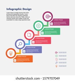 Timeline info graphics design vector and marketing icons can be used for workflow layout, diagram, annual report, web design. Business concept with 5 options, steps or processes