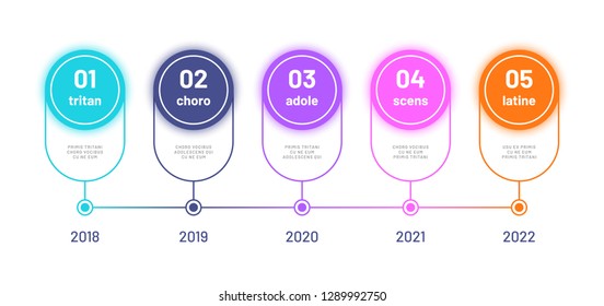 Timeline Infograph Business Workflow Diagram Process Stock Vector ...