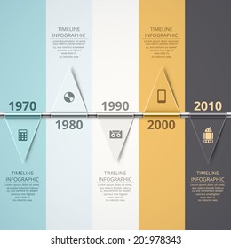 Timeline infographic background, eps 10