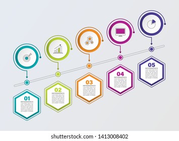 Timeline infographic business concept for diagrams, graphs and presentation banners.