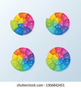 Timeline infographic. Business data visualization. Vector infographics timeline design. Diagram with 7,8,9,10 steps, processes or options.can use for workflow layout, diagram, annual report.