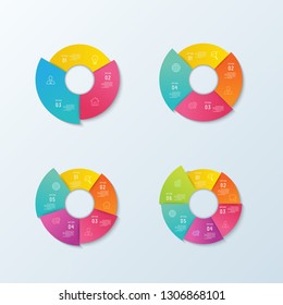 Infografía de la línea de tiempo.Visualización de datos empresariales. Diseño de escala de tiempo de infografía vectorial. Diagrama con 3,4,5,6 pasos, procesos o opciones.puede utilizarse para diseño de flujo de trabajo, diseño web, diagrama, informe anual