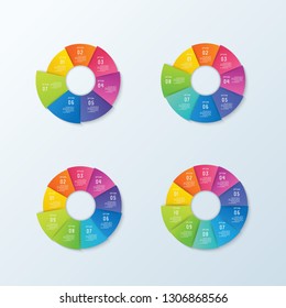Timeline infographic. Business data visualization. Vector infographics timeline design. Diagram with 7,8,9,10 steps, processes or options.can use for workflow layout, diagram, annual report.