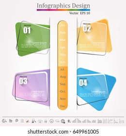 Timeline infographic,  business style timeline banner, web design,timeline infographics,cyber security concept,icon set