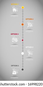 Timeline infographic business template vector illustration