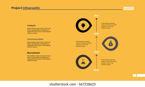 Timeline Infographic Chart Slide Template