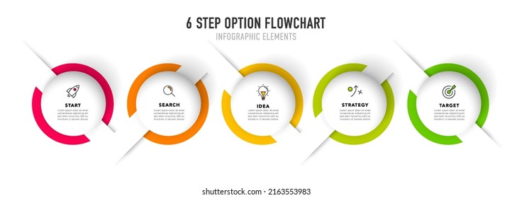 Timeline infographic design with 5 options or steps. Infographics for business concept. Can be used for presentations workflow layout, banner, process, diagram, flow chart, info graph, annual report.
