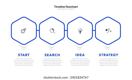 Timeline infographic design with 6 options or steps. Infographics for business concept. Can be used for presentations workflow layout, banner, process