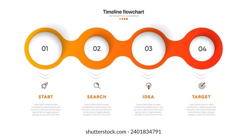 Timeline infographic design with 6 options or steps. Infographics for business concept. Can be used for presentations workflow layout, banner, process