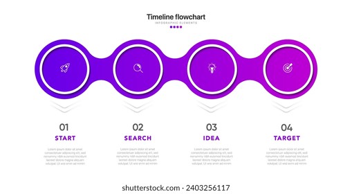 Timeline infographic design with 6 options or steps. Infographics for business concept. Can be used for presentations workflow layout, banner, process