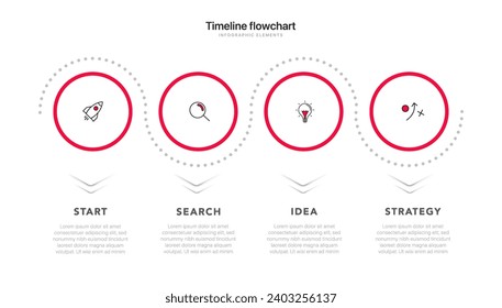 Timeline infographic design with 6 options or steps. Infographics for business concept. Can be used for presentations workflow layout, banner, process
