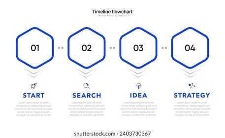 Timeline infographic design with 6 options or steps. Infographics for business concept. Can be used for presentations workflow layout, banner, process