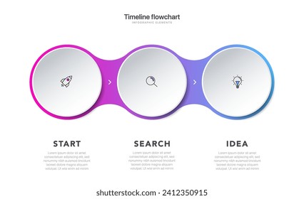 Timeline infographic design with 6 options or steps. Infographics for business concept. Can be used for presentations workflow layout, banner, process, diagram, flow chart, info graph, annual report.