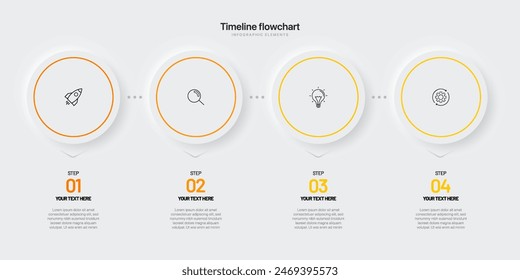 Timeline-Infografik-Design mit 6 Optionen oder Schritten. Infografiken für Geschäftskonzept. Kann für Präsentationen verwendet werden Workflow-Layout, Banner, Prozess, Diagramm, Flussdiagramm, Infografik, Jahresbericht.