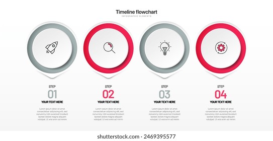 Timeline infographic design with 6 options or steps. Infographics for business concept. Can be used for presentations workflow layout, banner, process, diagram, flow chart, info graph, annual report.