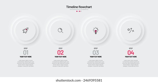 Timeline infographic design with 6 options or steps. Infographics for business concept. Can be used for presentations workflow layout, banner, process, diagram, flow chart, info graph, annual report.