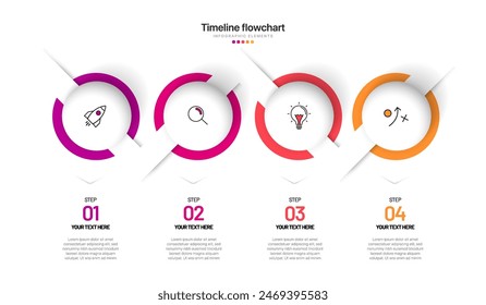 Timeline infographic design with 6 options or steps. Infographics for business concept. Can be used for presentations workflow layout, banner, process, diagram, flow chart, info graph, annual report.