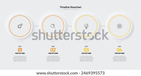Timeline infographic design with 6 options or steps. Infographics for business concept. Can be used for presentations workflow layout, banner, process, diagram, flow chart, info graph, annual report.